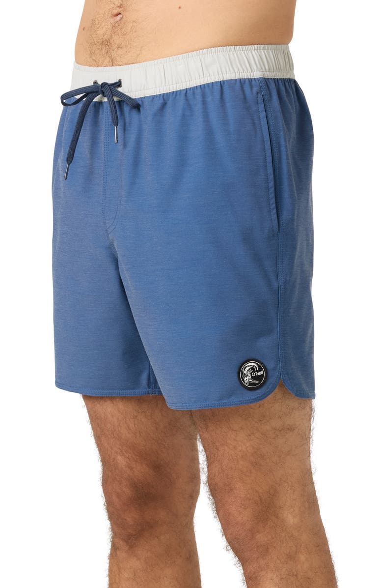 O'Neill OG Solid Scallop Volley Swim Trunks, Alternate, color, Vintage Indigo