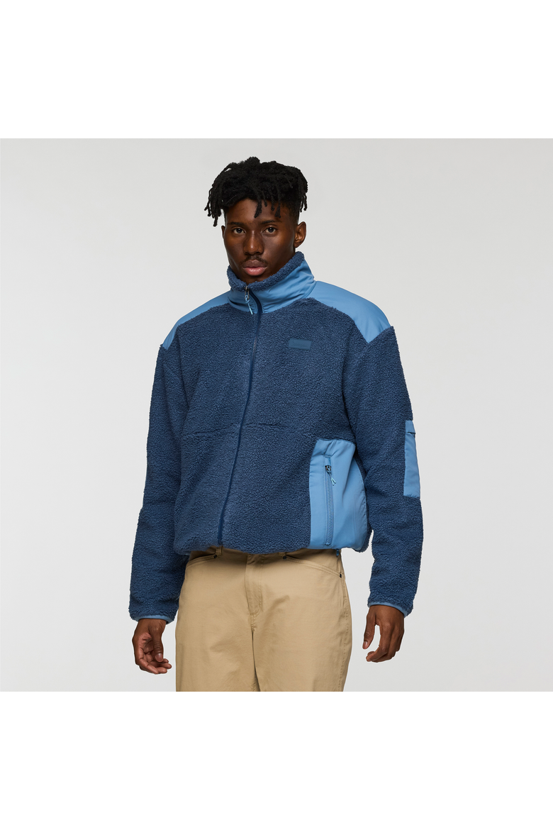 Bacano Fleece Jacket - Men's, Main, color, Deep Sea and Fjord