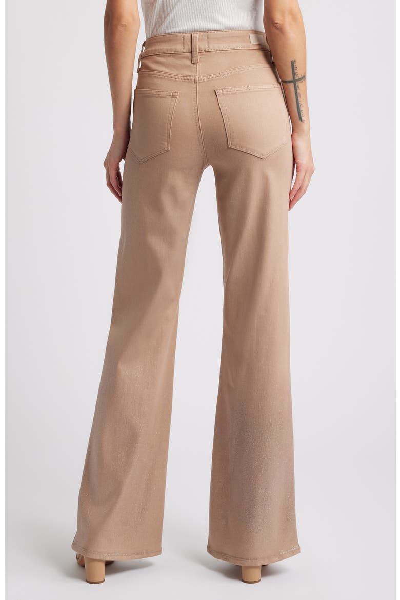 Leenah Shimmer Coated Wide Leg Jeans, Alternate, color, LTESLVLUX