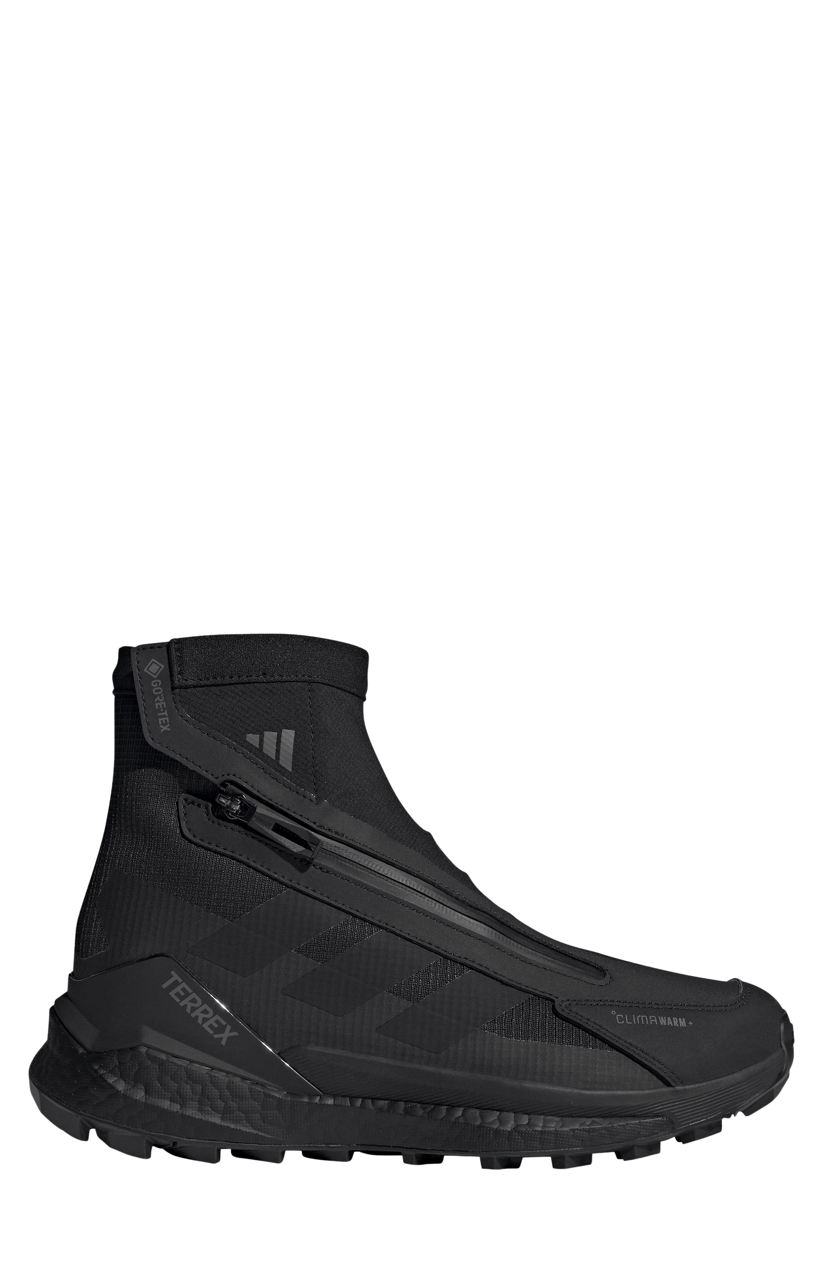 Terrex Free Hiker 2 GORE-TEX Waterproof Hiking Boot, Alternate, color, CORE BLACK/ CORE BLACK/ GREY
