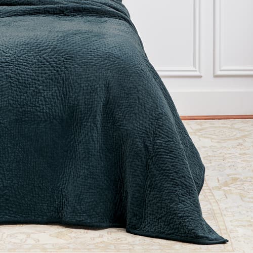 Elisabeth York Vela Ink Queen Quilt In Blue