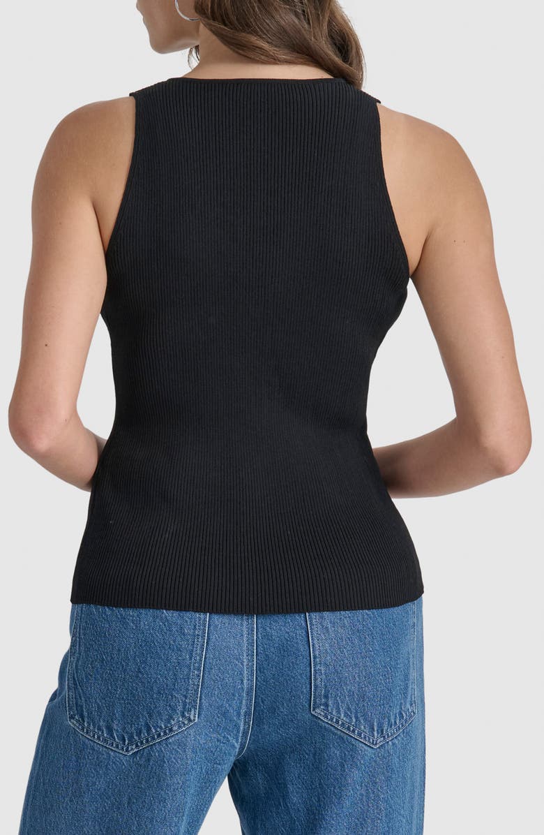 DKNY Front Zip Sweater Vest, Alternate, color, 