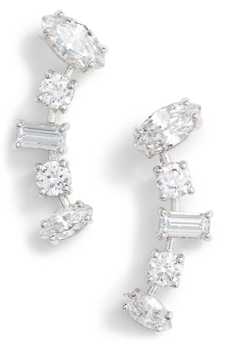 Nordstrom Mixed Shape Ear Crawlers, Main, color, 