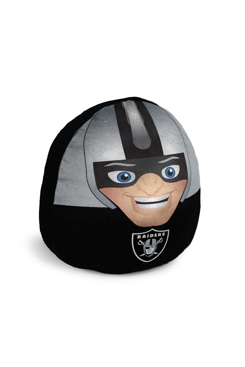 Las Vegas Raiders Plushie Mascot Pillow, Main, color, Black