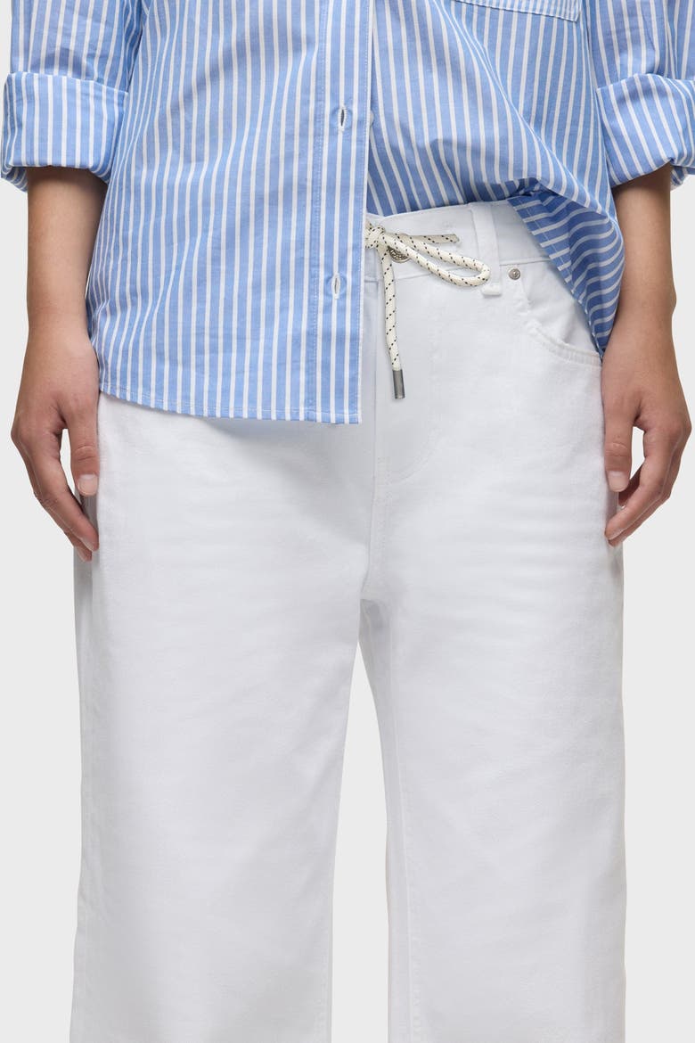 Rylee Drawstring Loose Straight, Alternate, color, WHITE
