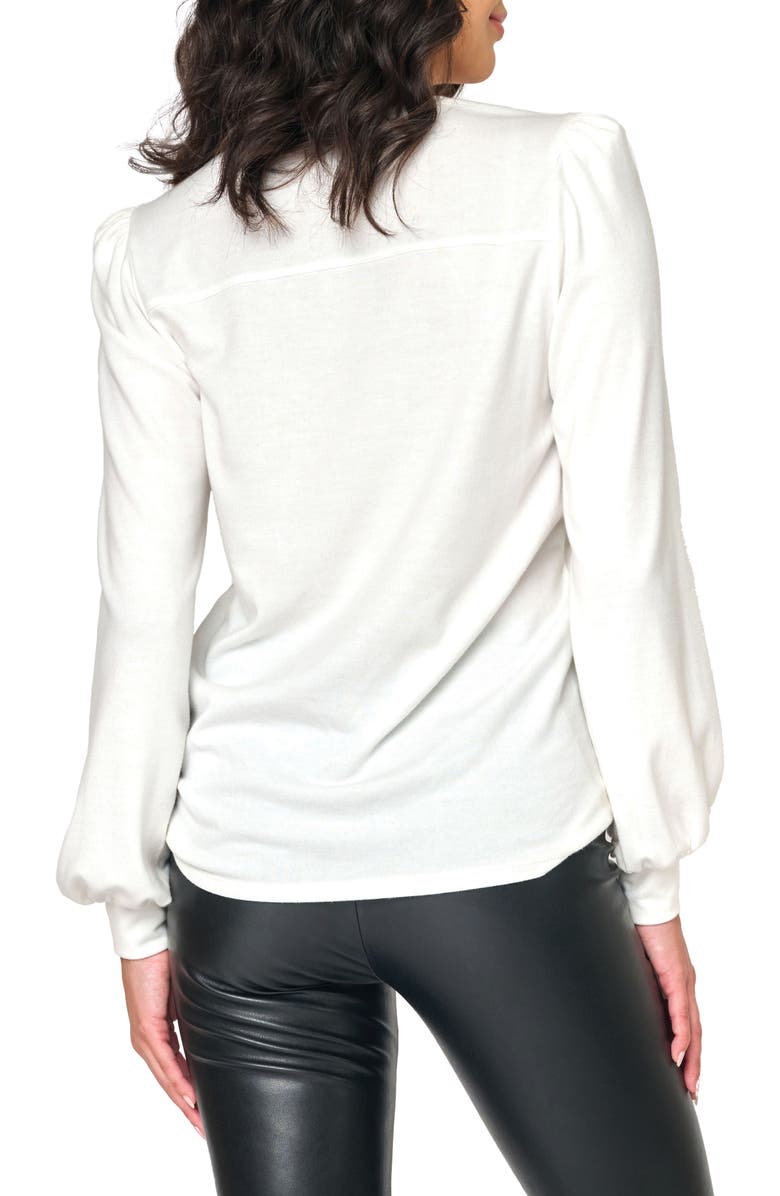 GIBSONLOOK V-Neck Sweater, Alternate, color, Ivory