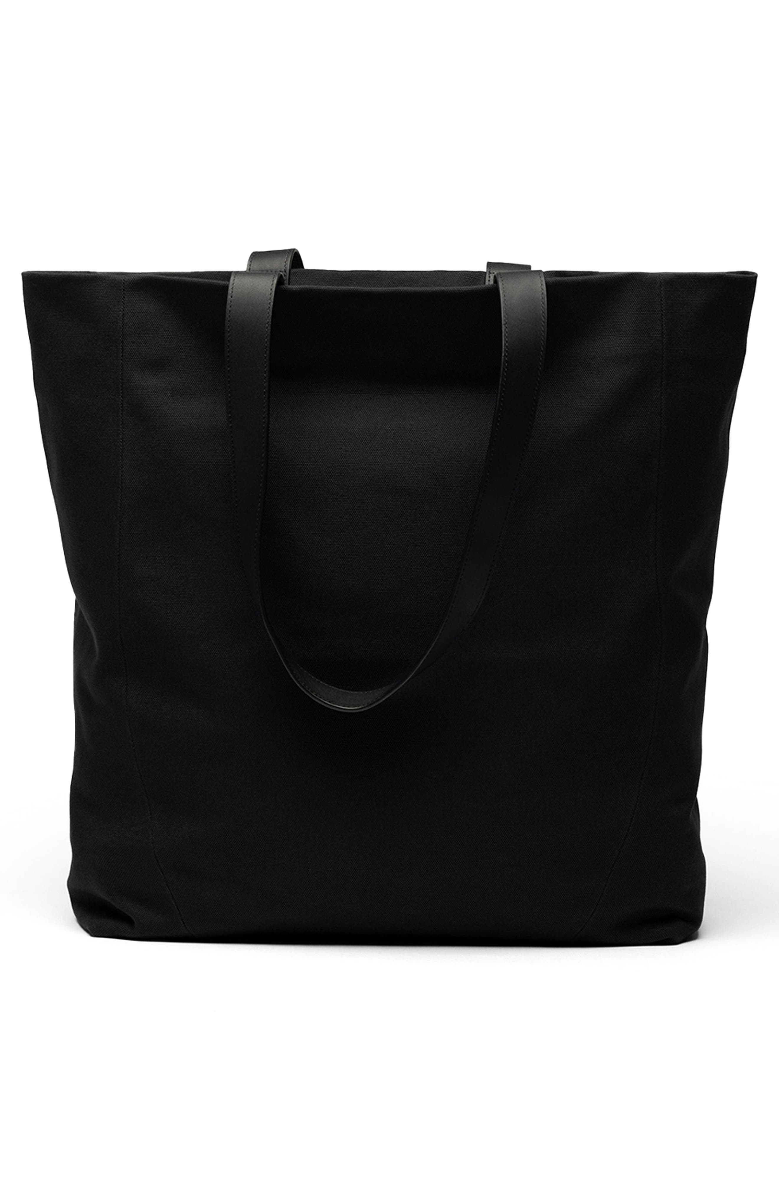 WANT Les Essentiels Kenora Organic Cotton Canvas Tote, Alternate, color, Black