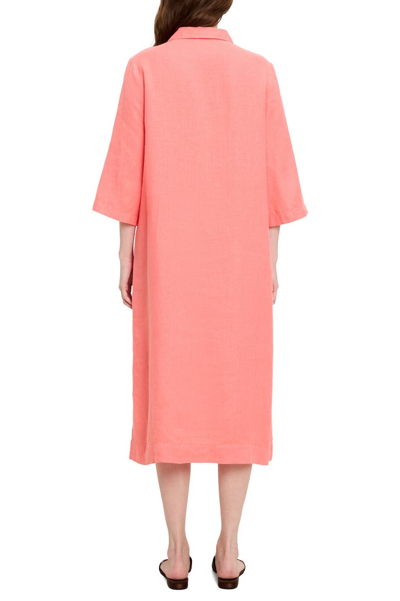 Briony Midi Shirtdress, Alternate, color, CORAL SHERBET
