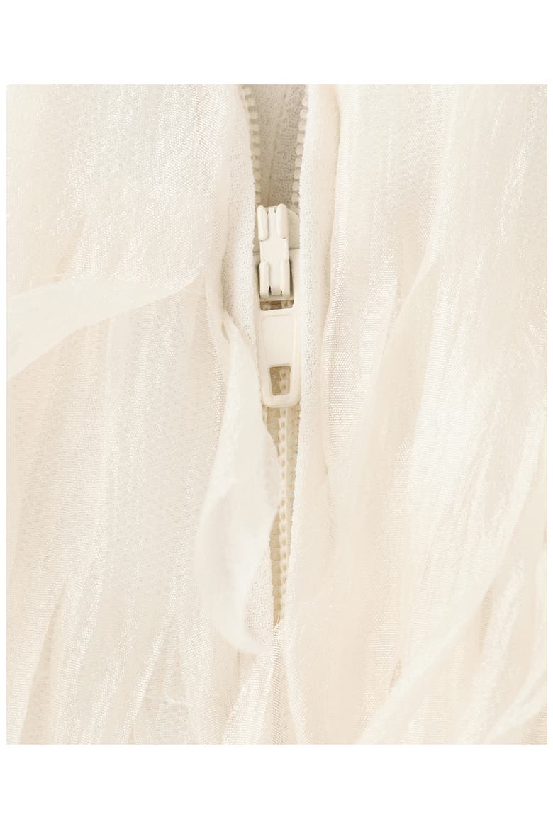 Textured Fringe Strapless Crop Top, Alternate, color, VANILLA