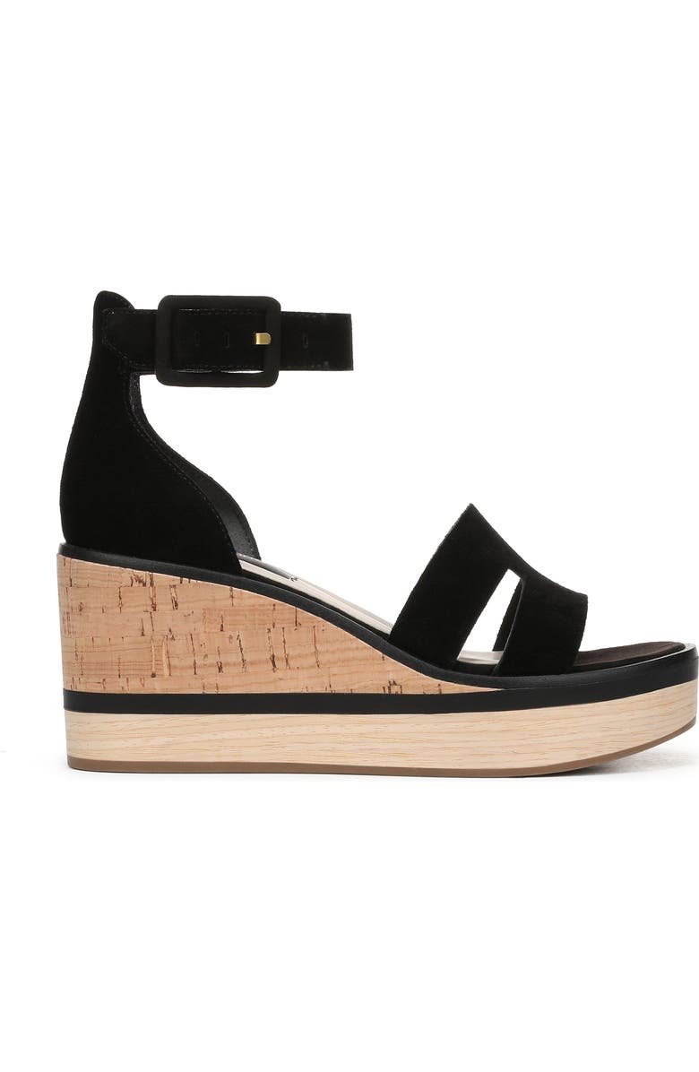 Franco Sarto Madaya Platform Wedge Sandal, Alternate, color, Black