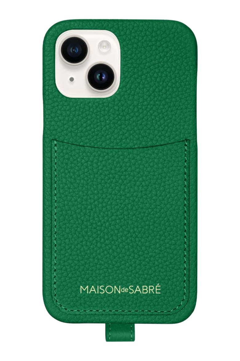 Sling Phone Case iPhone 15, Alternate, color, Emerald Green