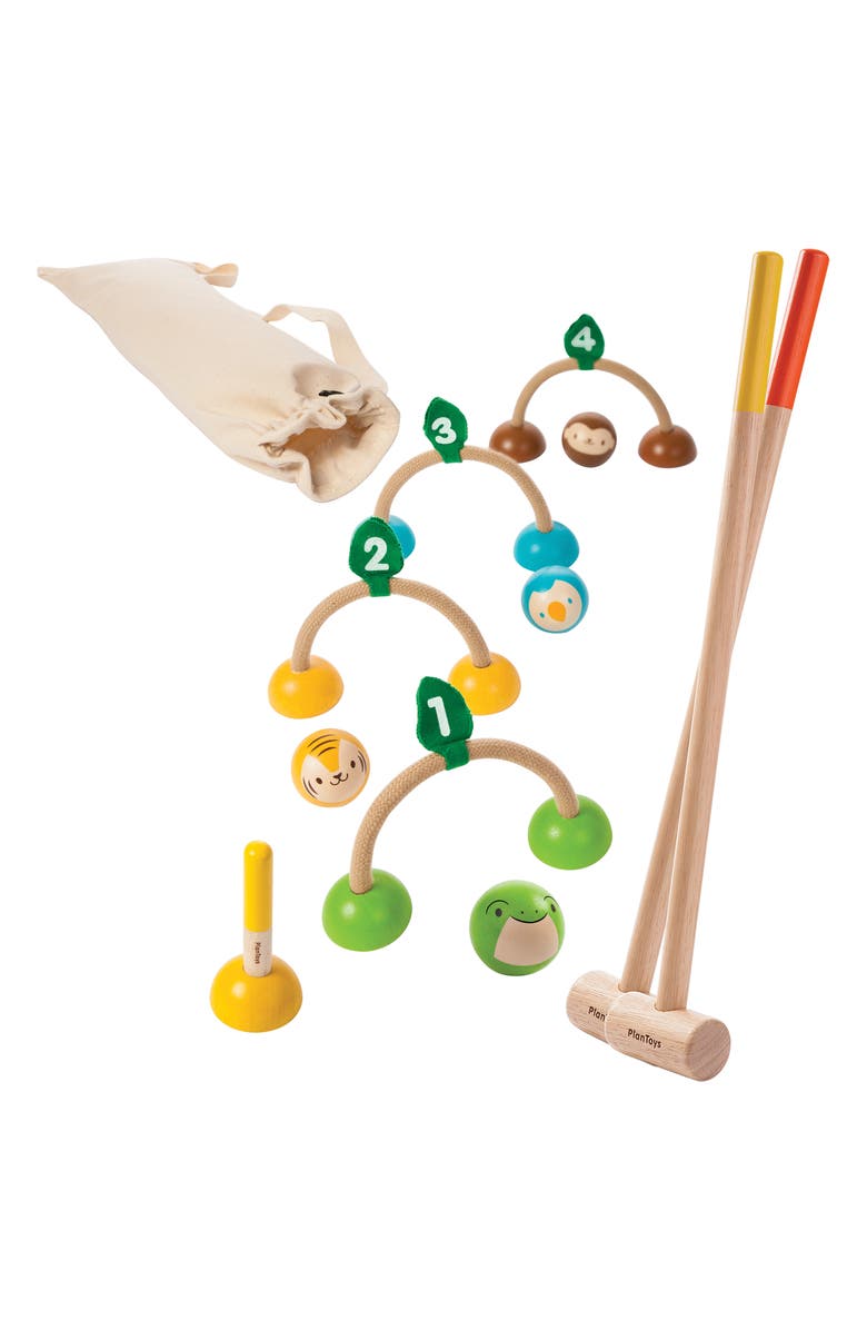 PlanToys<sup>®</sup> Plan Toys Croquet Set, Main, color, Multi