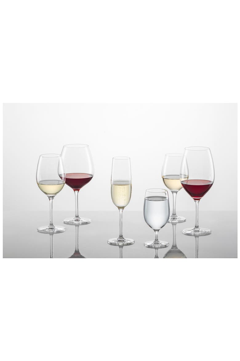 Banquet Set of 6 Red Wine Glasses, Alternate, color, CLEAR