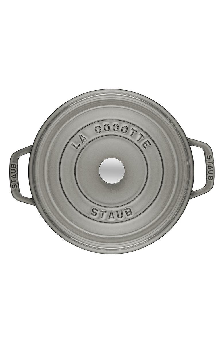 Staub 7-Quart Enameled Cast Iron Dutch Oven, Alternate, color, Graphite Grey