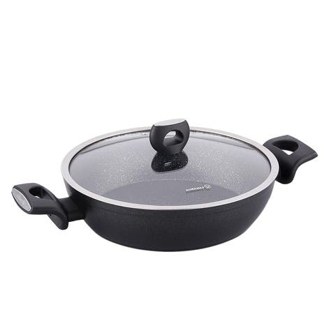 Nora 2 Piece 3 Liter Alumium Nonstick Low Casserole Dish with Lid