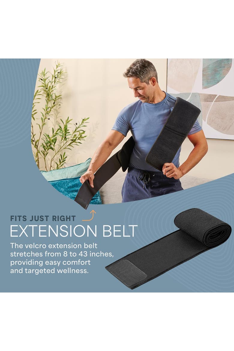 Challeva Lifepro Red Light Therapy Belt 660nm & 850nm Infrared Belt for Pain Relief & Wellness, Alternate, color, Black