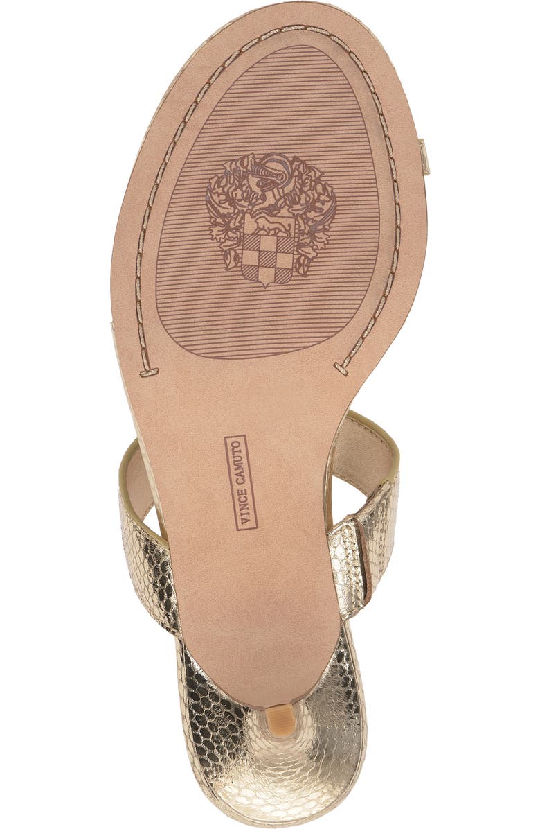 Vince Camuto Kimena Toe Loop Sandal, Alternate, color, Egyptian Gol Snemme