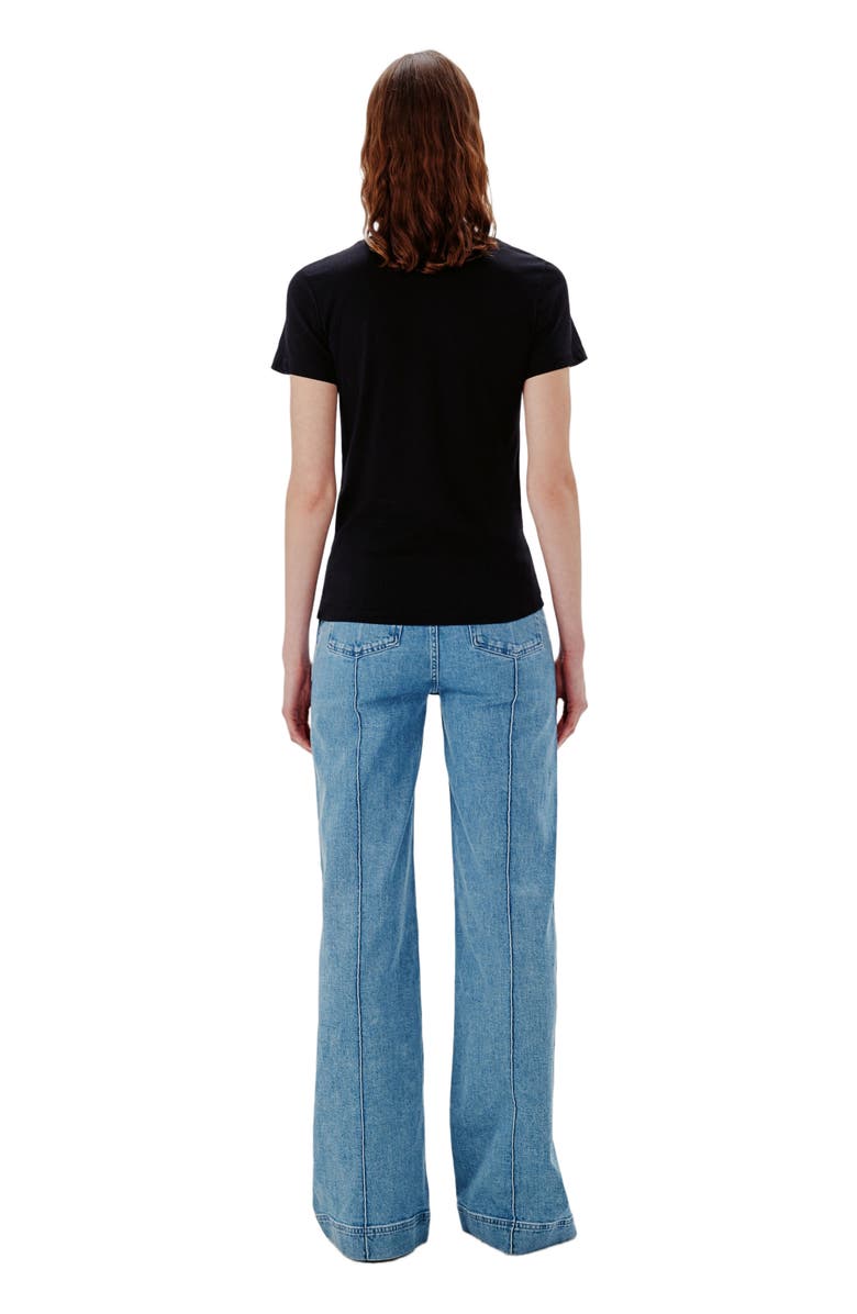 Another Tomorrow CREW NECK TEE, Alternate, color, Black