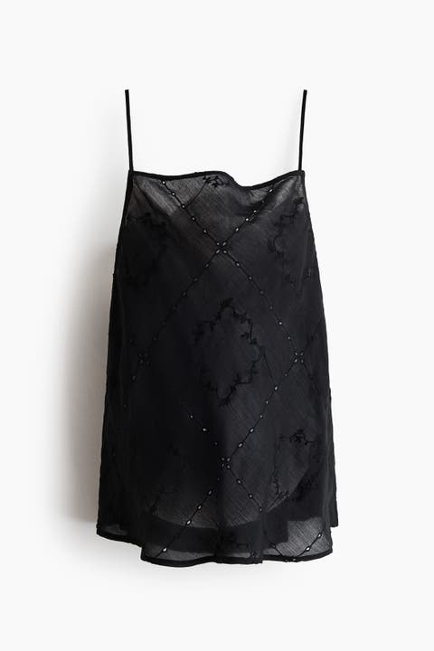 Broderie Anglaise Strappy Top