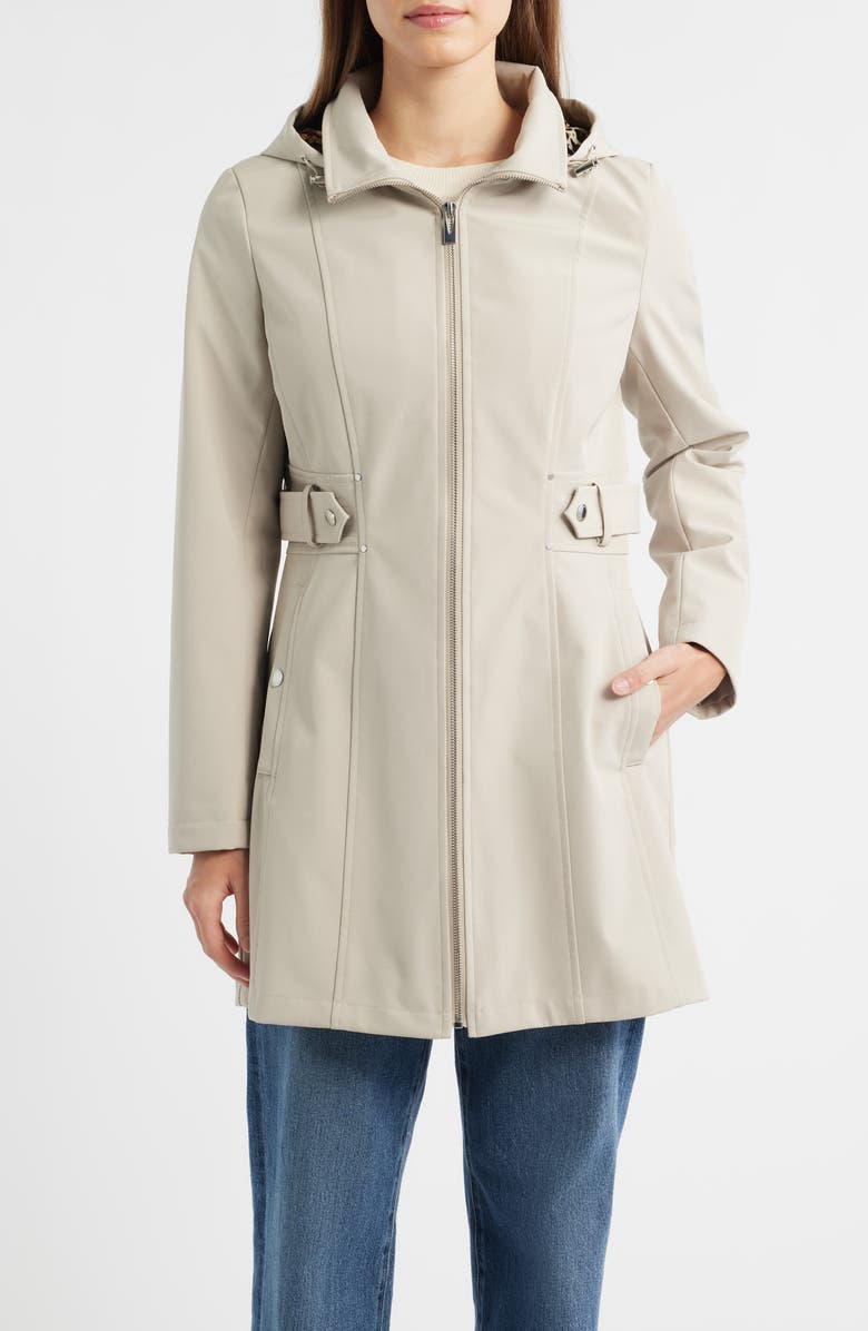 Via Spiga Water Repellent Soft Shell Coat, Main, color, 