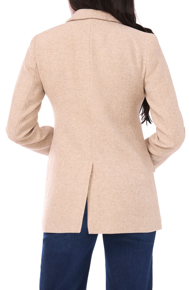 1.STATE One-Button Herringbone Blazer, Alternate, color, Feather Grey