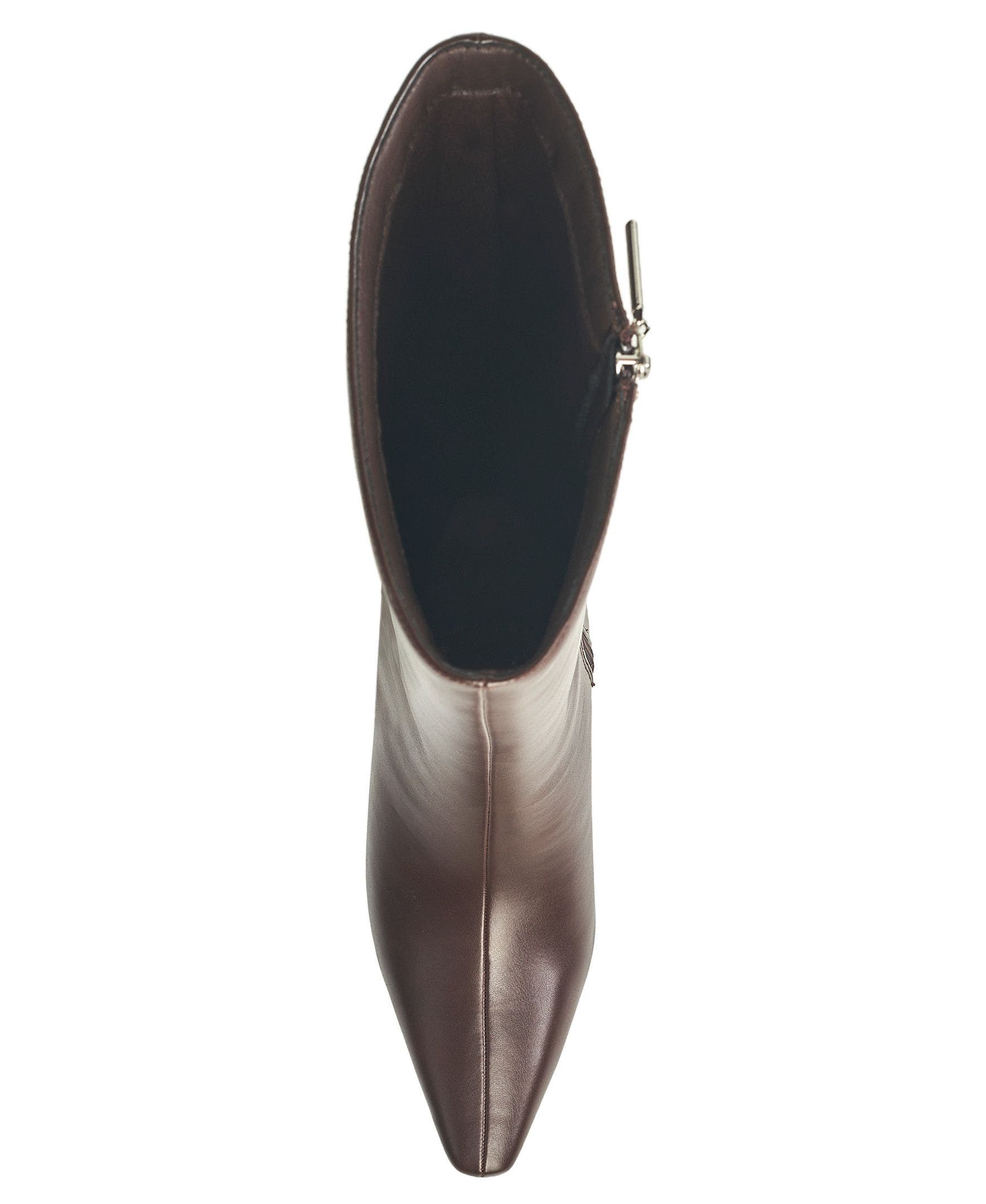Becky Kitten Heel Boot, Alternate, color, Chocolate