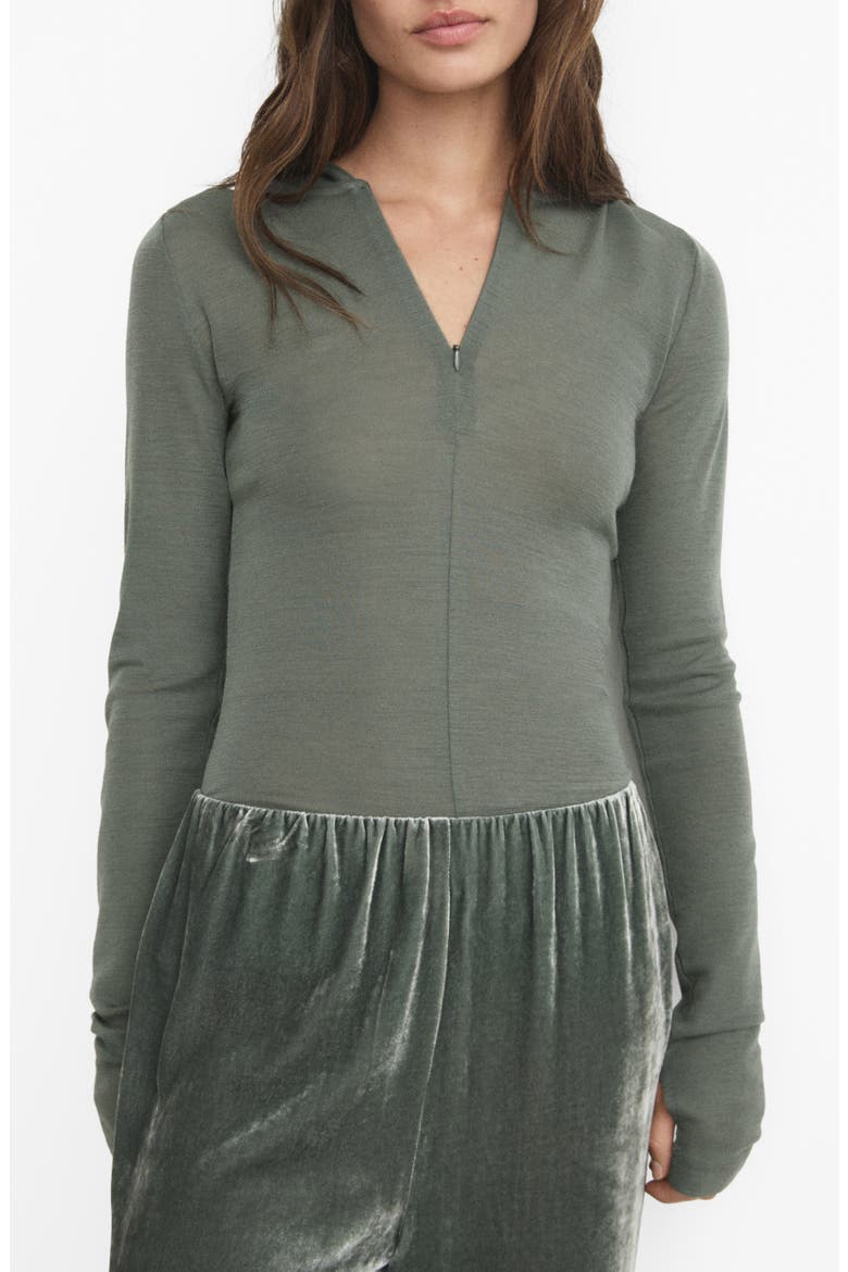 Wool Zip Hoodie, Main, color, GREEN