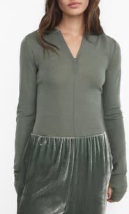 MANGO Wool Zip Hoodie