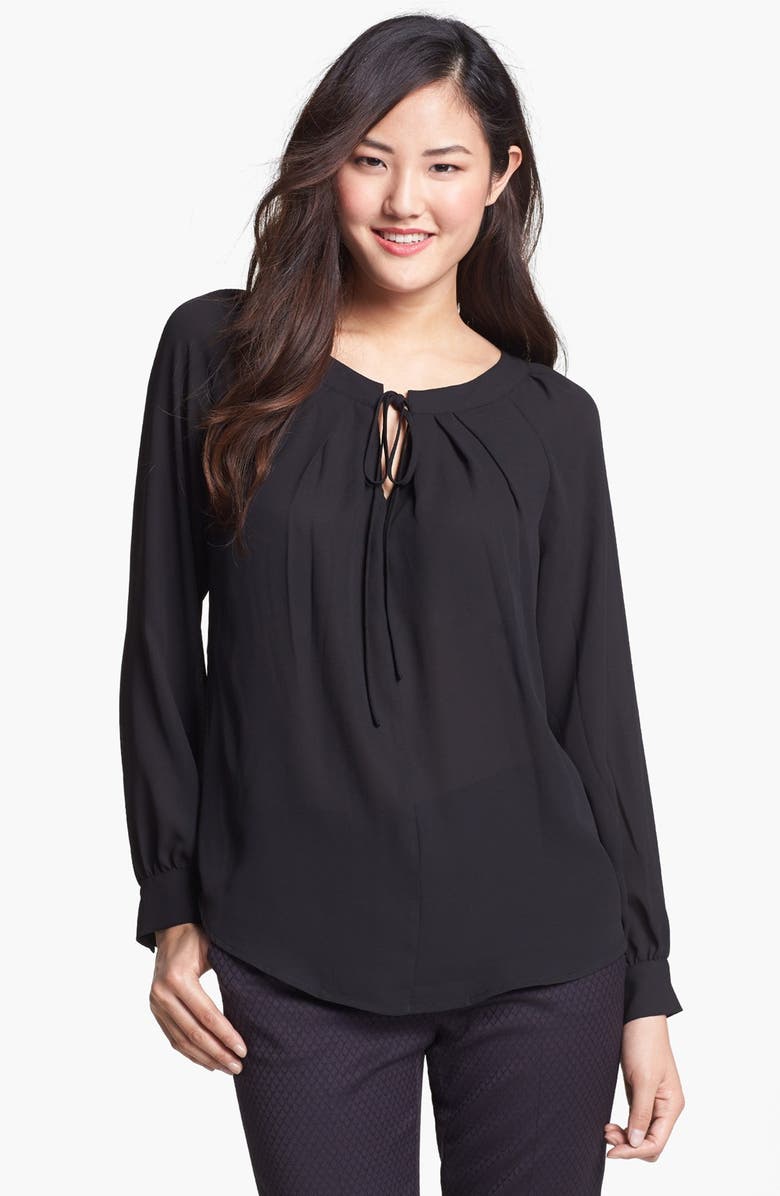Pleione Tie Front Pleat Top, Main, color,