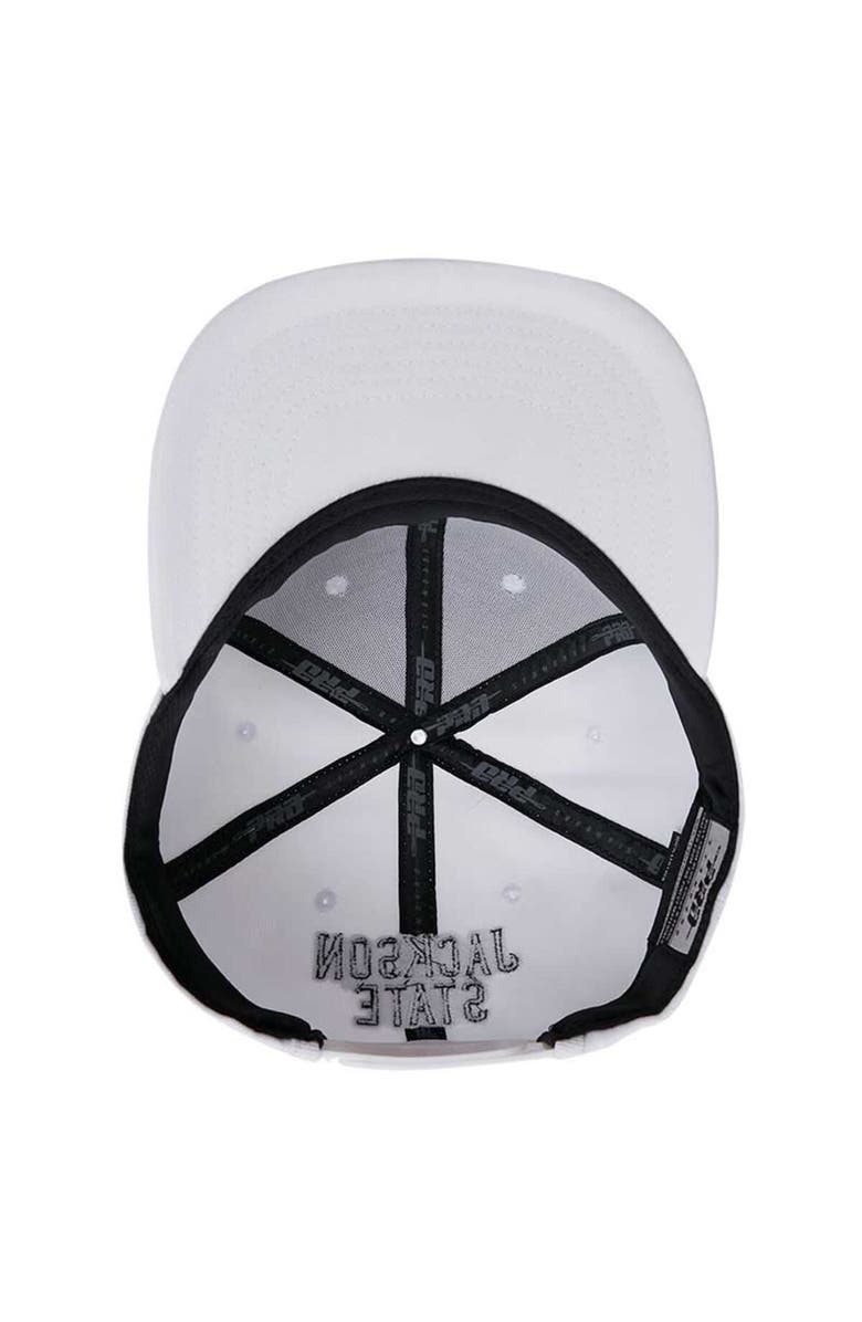 PRO STANDARD Men's Pro Standard White Jackson State Tigers Mascot Evergreen Wool Snapback Hat, Alternate, color,