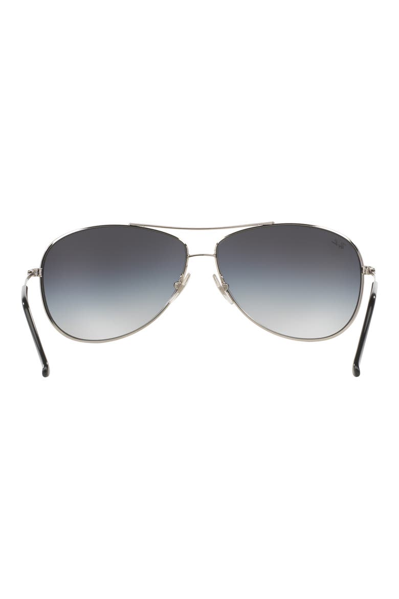 63mm Aviator Sunglasses, Alternate, color, GRAD SMOKE