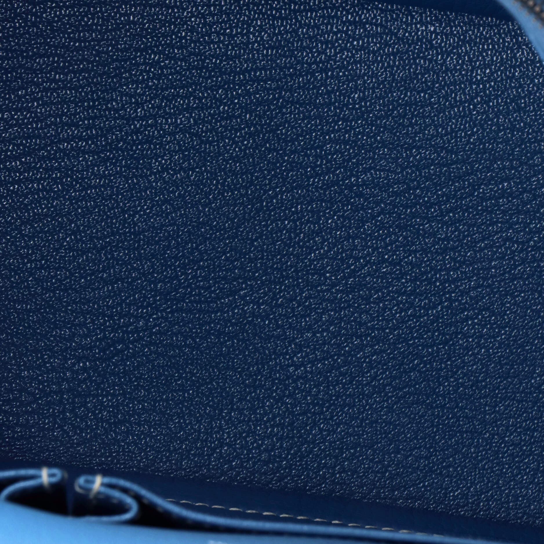 Pre-Owned Hermes Jypsiere Bag Clemence 28, Alternate, color, Bleu Jean