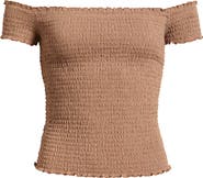 BP. Off the Shoulder Smocked Top