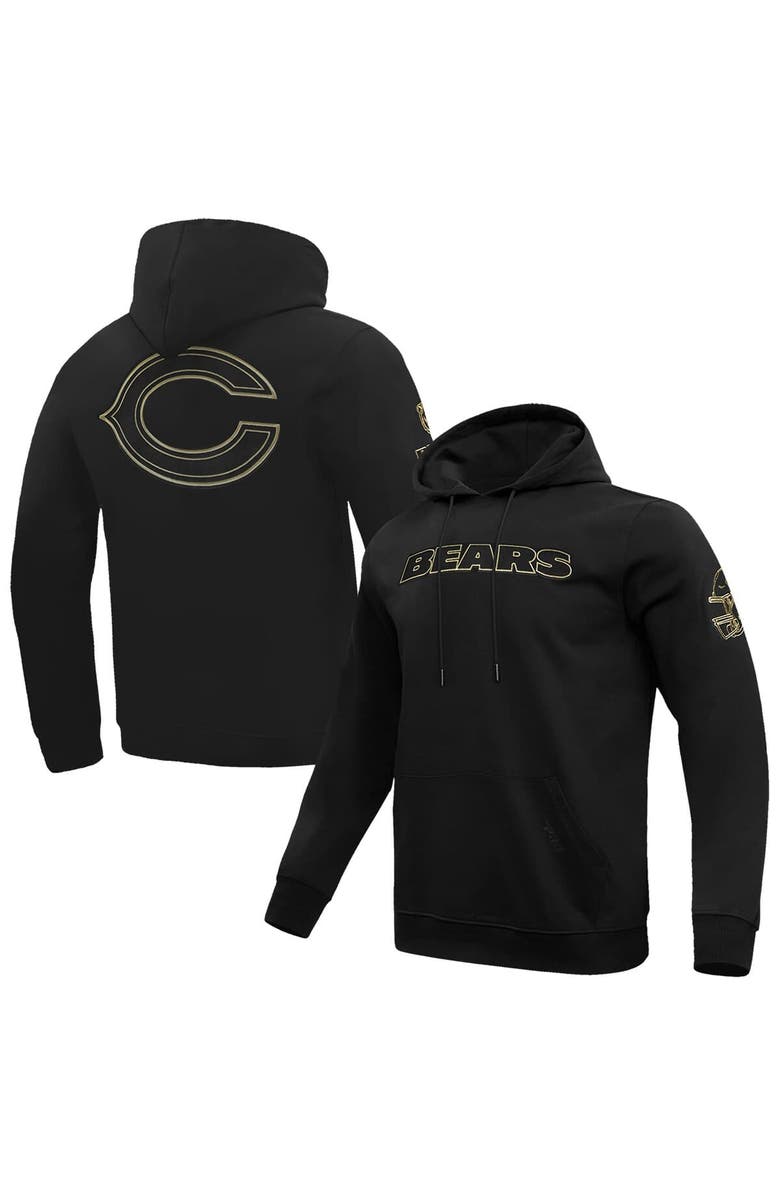 PRO STANDARD Men's Pro Standard Black Chicago Bears Classic Chenille Pullover Hoodie, Main, color, 