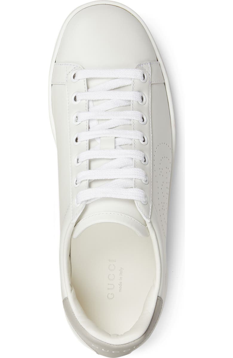 Gucci New Ace Perforated Logo Sneaker, Alternate, color,