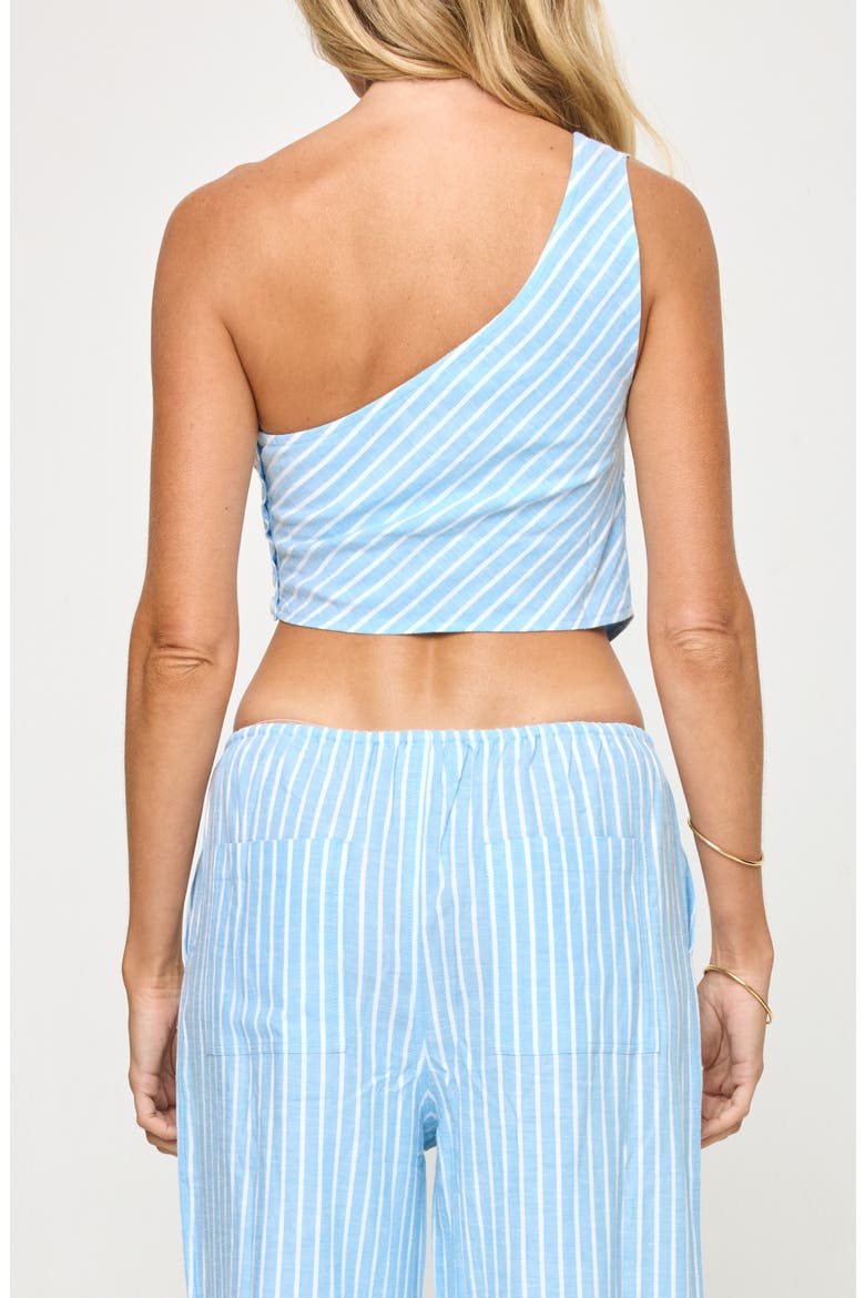 June One-Shoulder Top, Alternate, color, BY THE BAY STRIPE