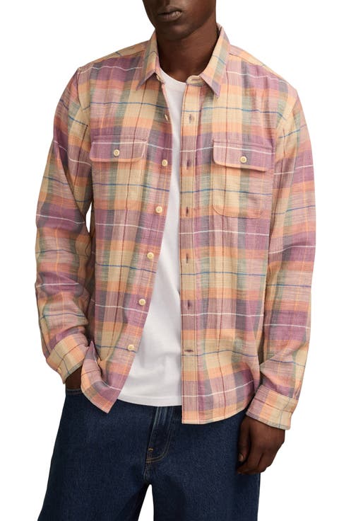 Plaid Slub Utility Shirt