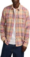 Lucky Brand Plaid Slub Utility Shirt