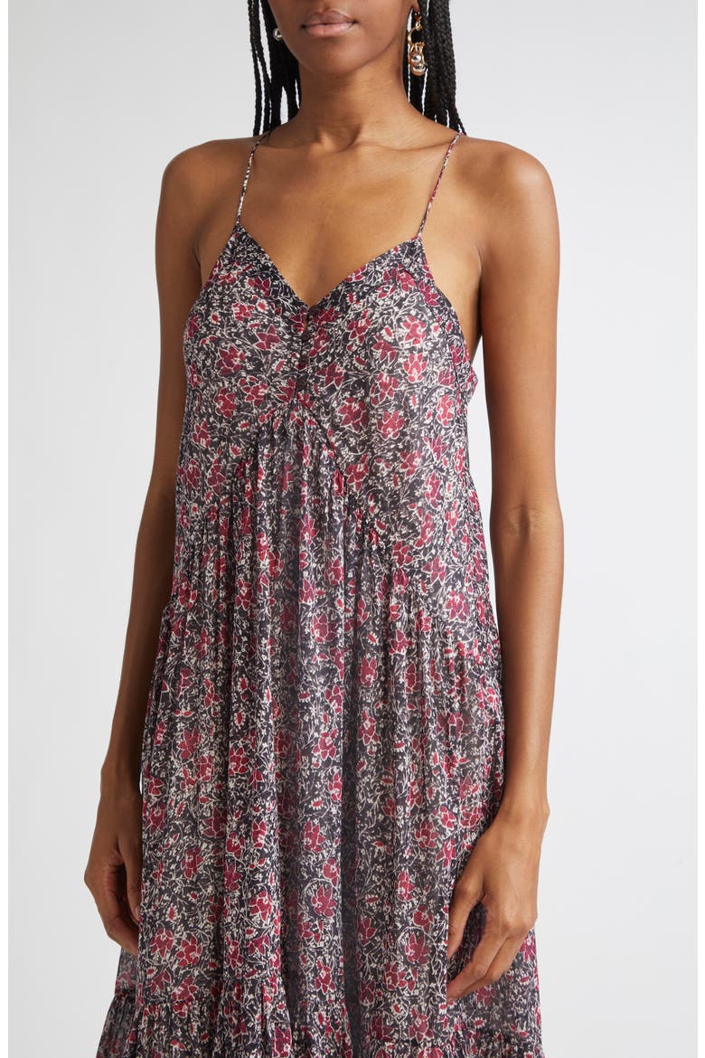 Sabba Tiered Cotton Maxi Dress, Alternate, color, CRUSHED BERRY