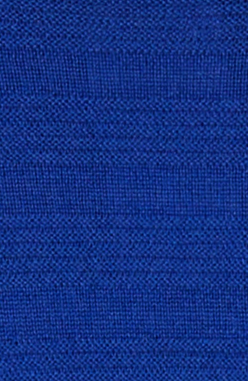 Marina Rinaldi Onde Virgin Wool Turtleneck Sweater In Blue
