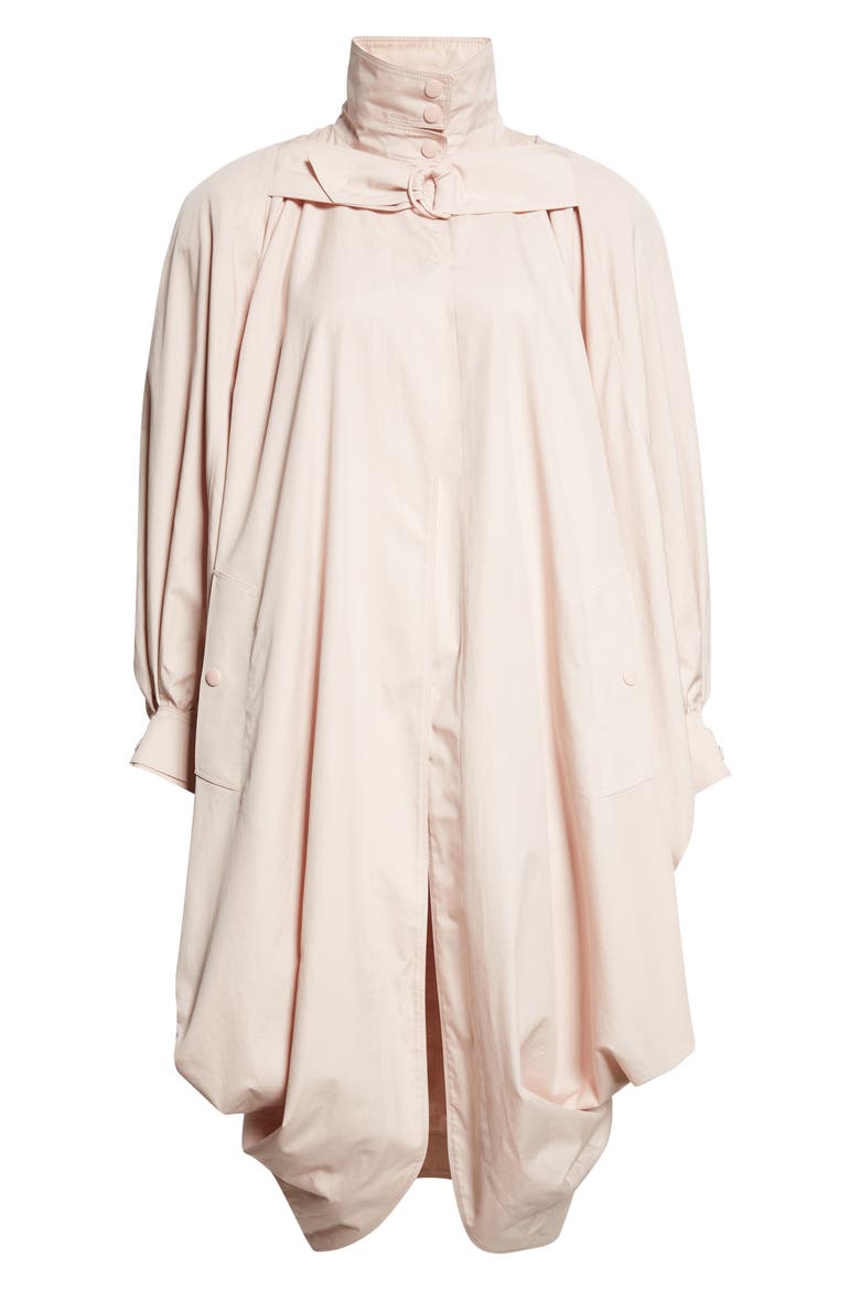 Cotton Poplin Cocoon Coat, Alternate, color, SOFTY PINK