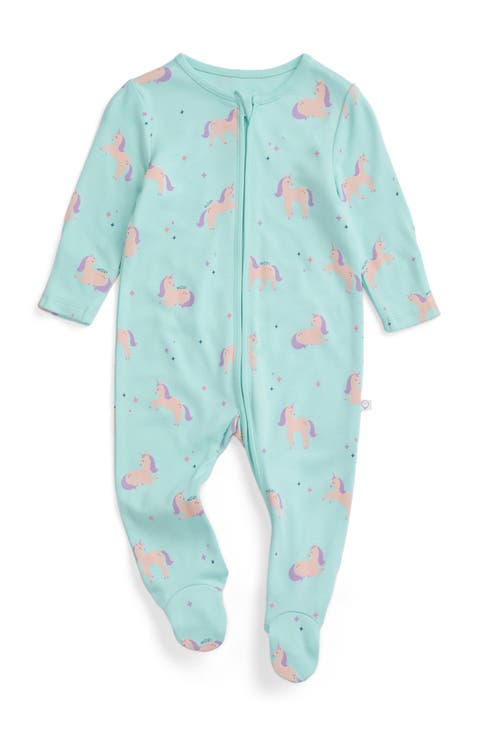 Print Two Way Zip Up Sleepsuit (Baby)