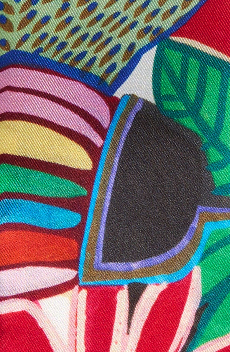 Echo Celebration Floral Silk Skinny Scarf, Alternate, color,