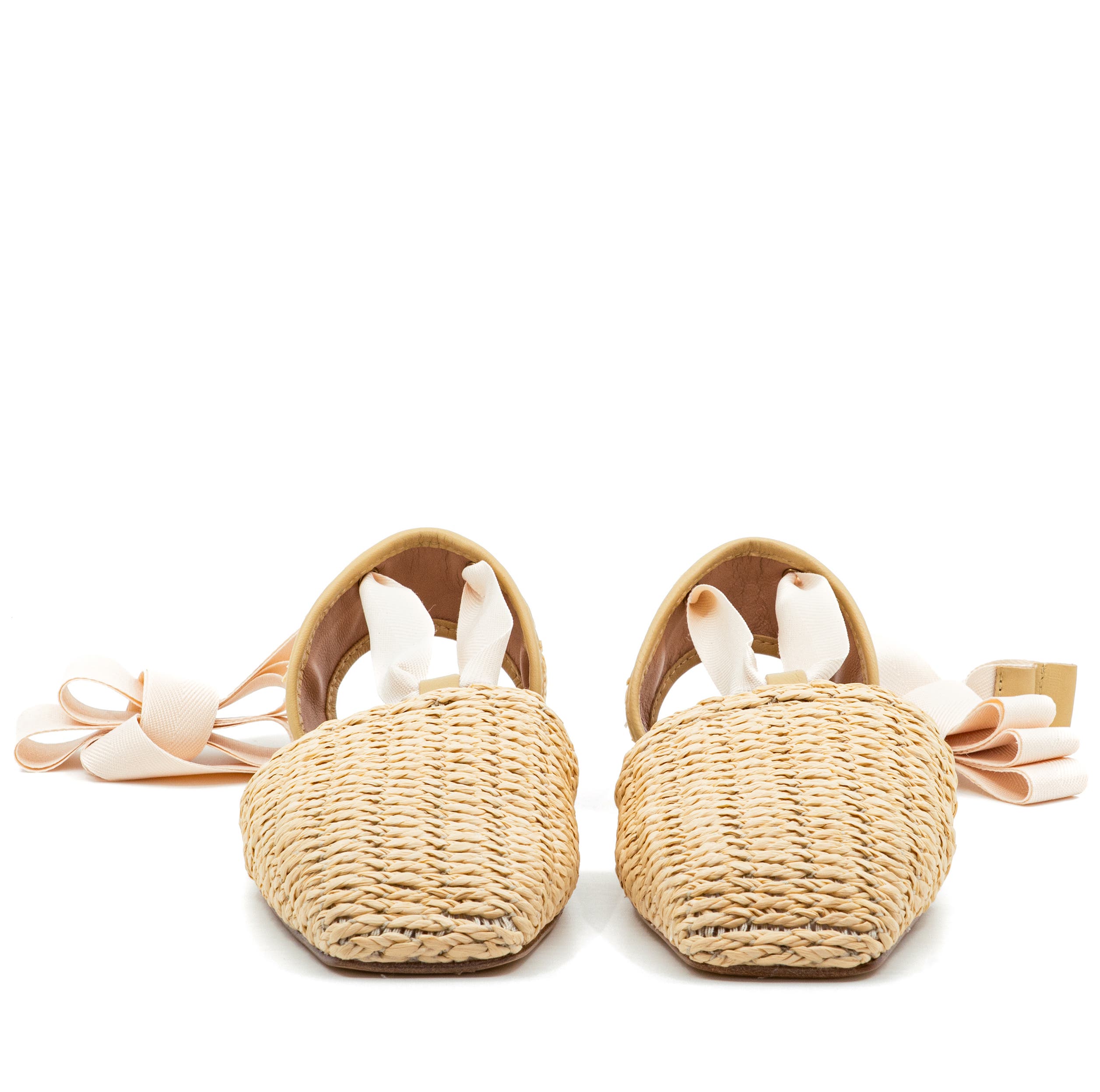 Desi Raffia Flat, Alternate, color, Tan
