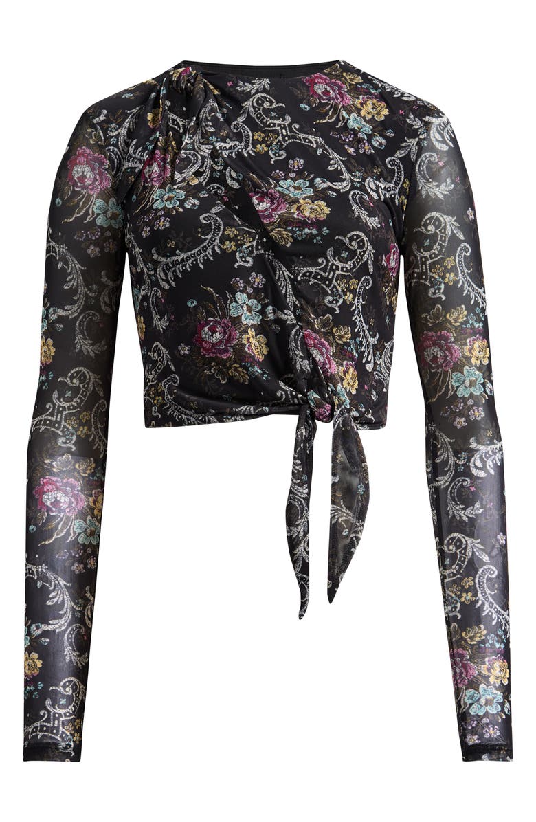 AFRM Chaya Floral Asymmetric Cutout Top, Alternate, color, Ornate Floral