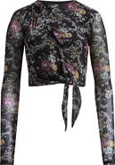 AFRM Chaya Floral Asymmetric Cutout Top