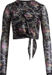 AFRM Chaya Floral Asymmetric Cutout Top