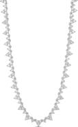 SHYMI Cubic Zirconia Cluster Tennis Necklace