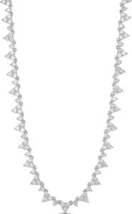 SHYMI Cubic Zirconia Cluster Tennis Necklace