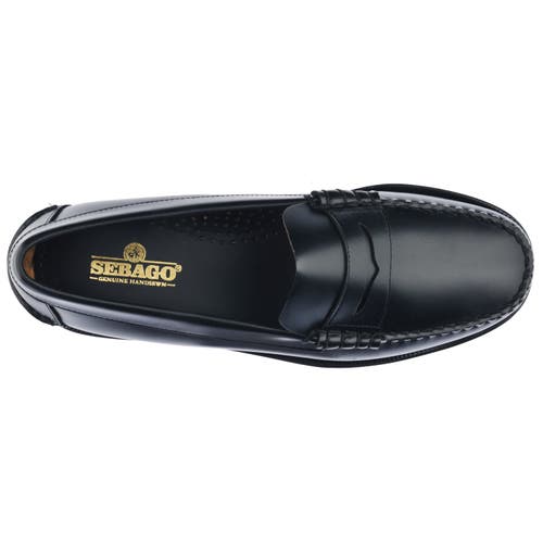 Sebago Black Calf Leather Loafers